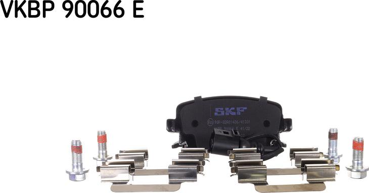 SKF VKBP 90066 E - Kit pastiglie freno, Freno a disco autozon.pro