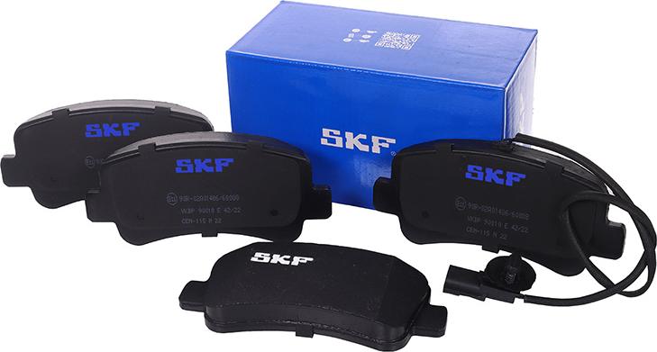 SKF VKBP 90010 E - Kit pastiglie freno, Freno a disco autozon.pro