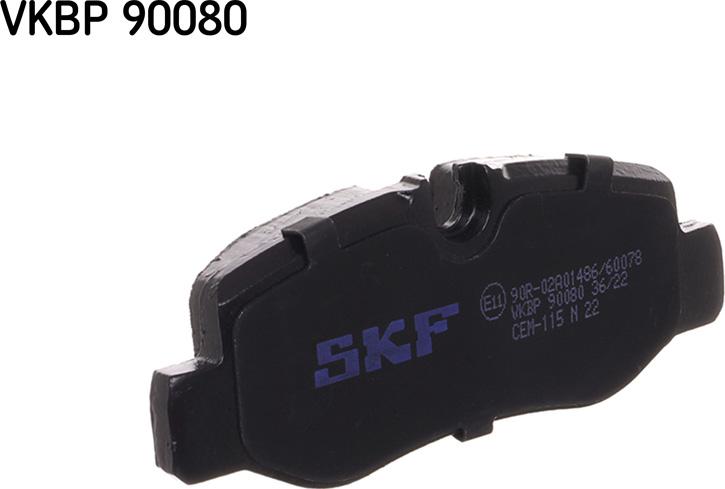 SKF VKBP 90080 - Kit pastiglie freno, Freno a disco autozon.pro