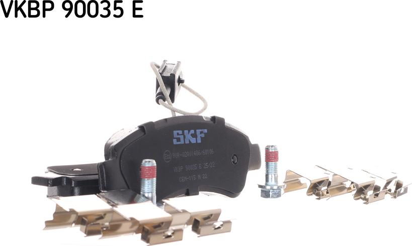 SKF VKBP 90035 E - Kit pastiglie freno, Freno a disco autozon.pro