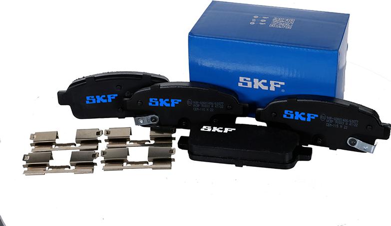 SKF VKBP 90033 A - Kit pastiglie freno, Freno a disco autozon.pro