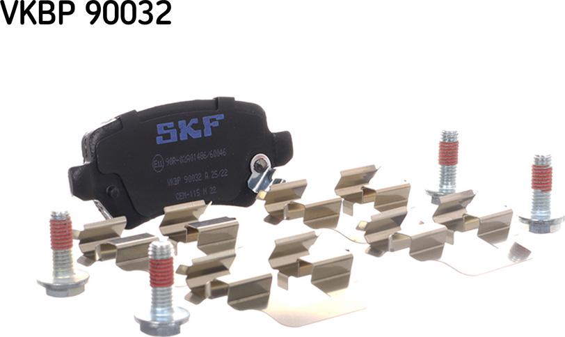 SKF VKBP 90032 A - Kit pastiglie freno, Freno a disco autozon.pro