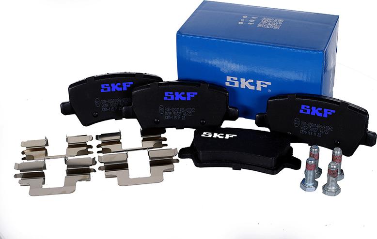 SKF VKBP 90027 - Kit pastiglie freno, Freno a disco autozon.pro