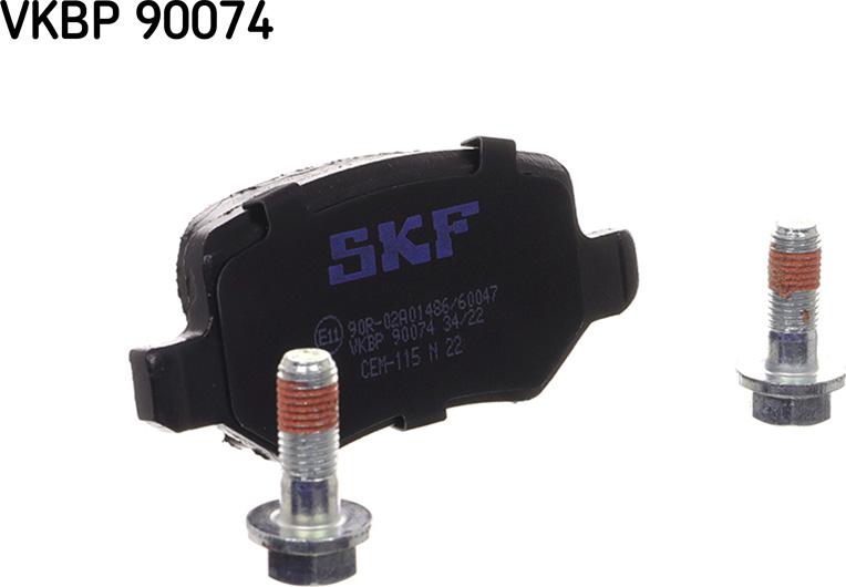 SKF VKBP 90074 - Kit pastiglie freno, Freno a disco autozon.pro