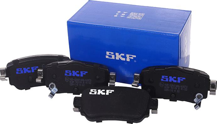 SKF VKBP 90109 A - Kit pastiglie freno, Freno a disco autozon.pro