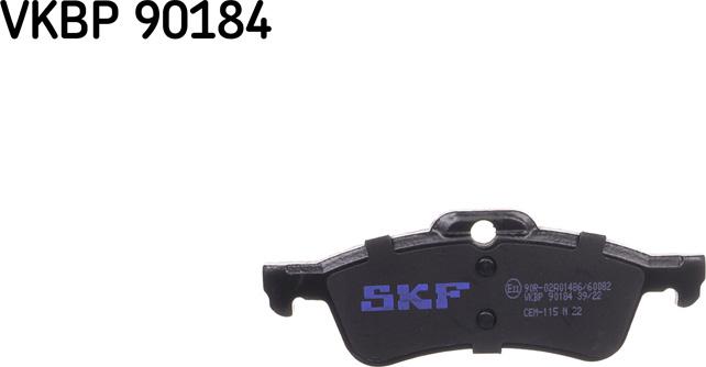 SKF VKBP 90184 - Kit pastiglie freno, Freno a disco autozon.pro