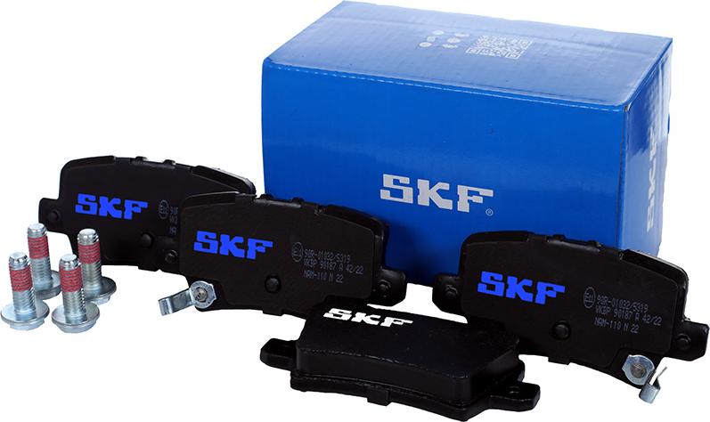 SKF VKBP 90187 A - Kit pastiglie freno, Freno a disco autozon.pro