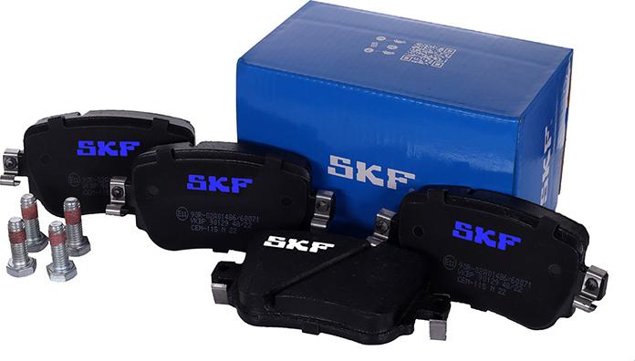 SKF VKBP 90129 - Kit pastiglie freno, Freno a disco autozon.pro