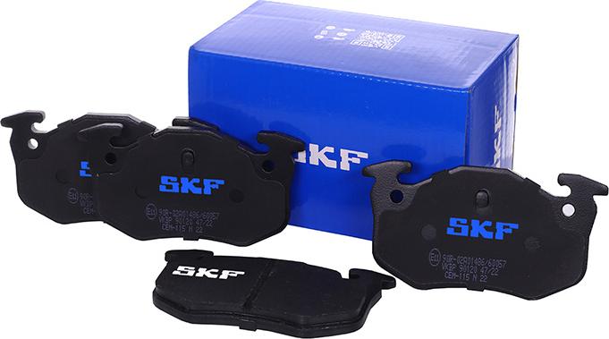 SKF VKBP 90120 - Kit pastiglie freno, Freno a disco autozon.pro