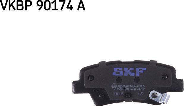 SKF VKBP 90174 A - Kit pastiglie freno, Freno a disco autozon.pro