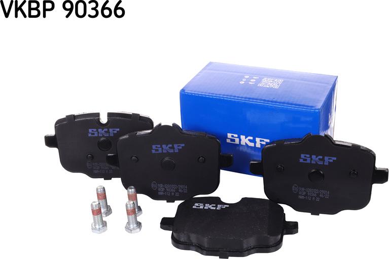 SKF VKBP 90366 - Kit pastiglie freno, Freno a disco autozon.pro