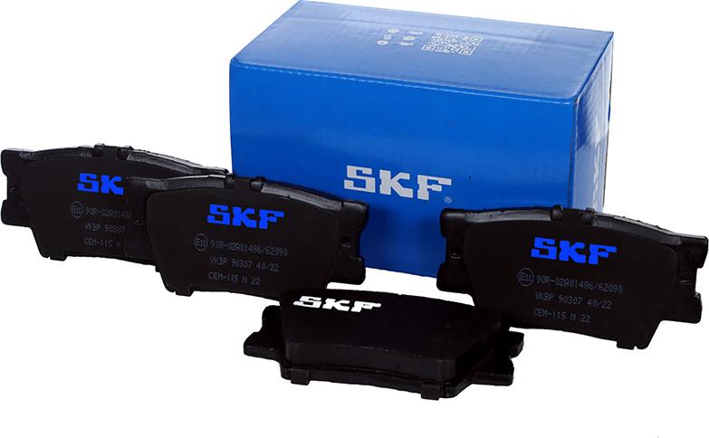 SKF VKBP 90307 - Kit pastiglie freno, Freno a disco autozon.pro