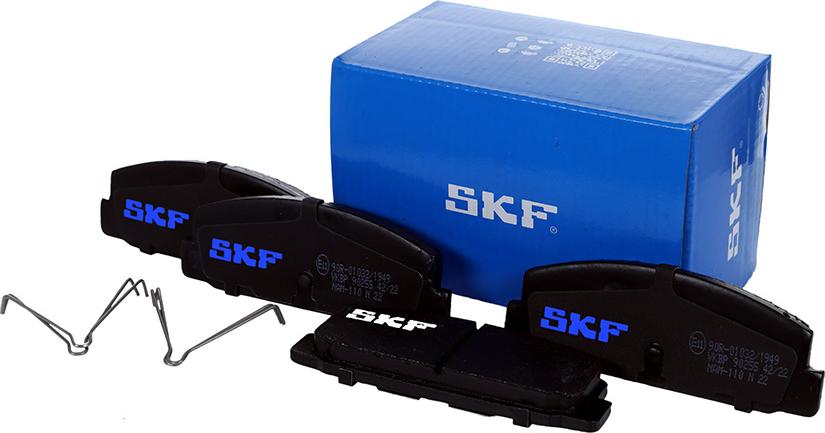 SKF VKBP 90255 - Kit pastiglie freno, Freno a disco autozon.pro