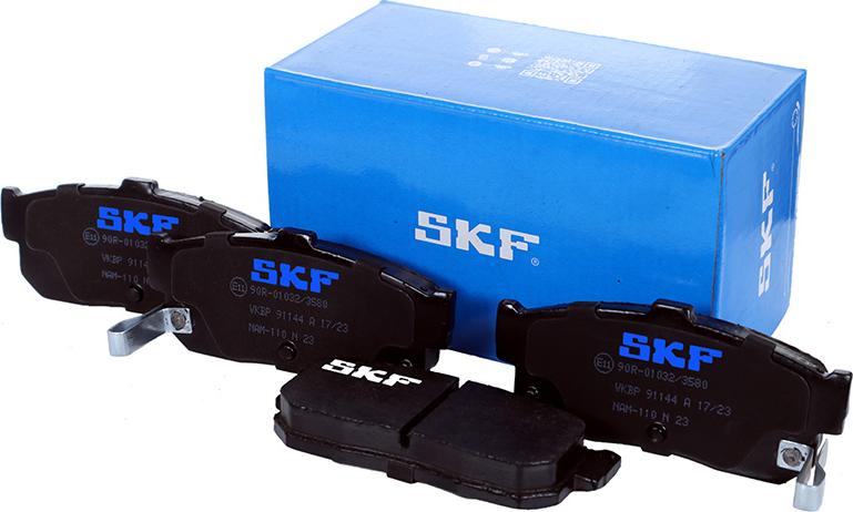 SKF VKBP 91144 A - Kit pastiglie freno, Freno a disco autozon.pro