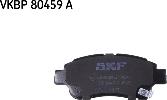 SKF VKBP 80459 A - Kit pastiglie freno, Freno a disco autozon.pro