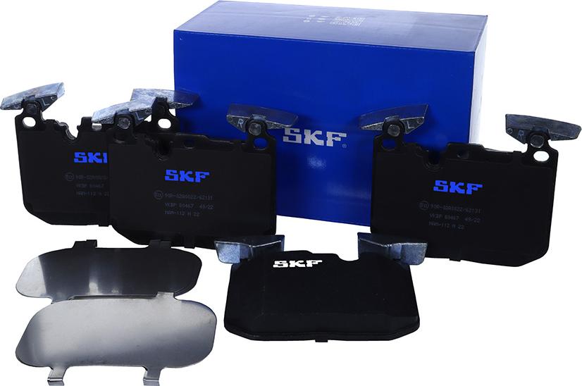 SKF VKBP 80467 - Kit pastiglie freno, Freno a disco autozon.pro