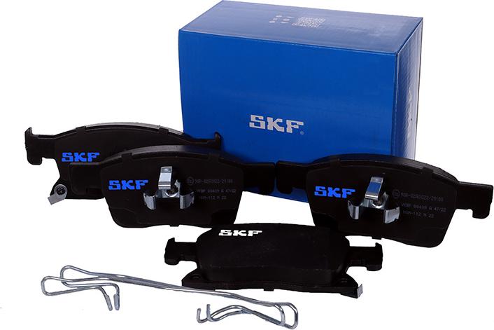 SKF VKBP 80409 A - Kit pastiglie freno, Freno a disco autozon.pro