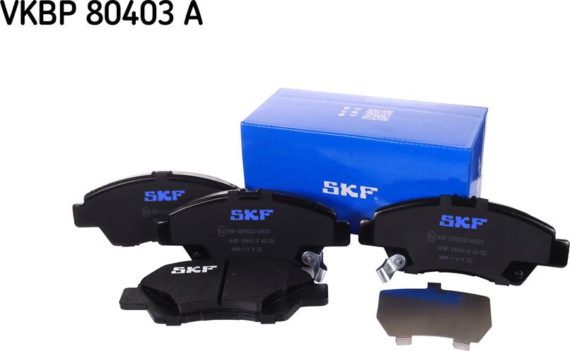 SKF VKBP 80403 A - Kit pastiglie freno, Freno a disco autozon.pro