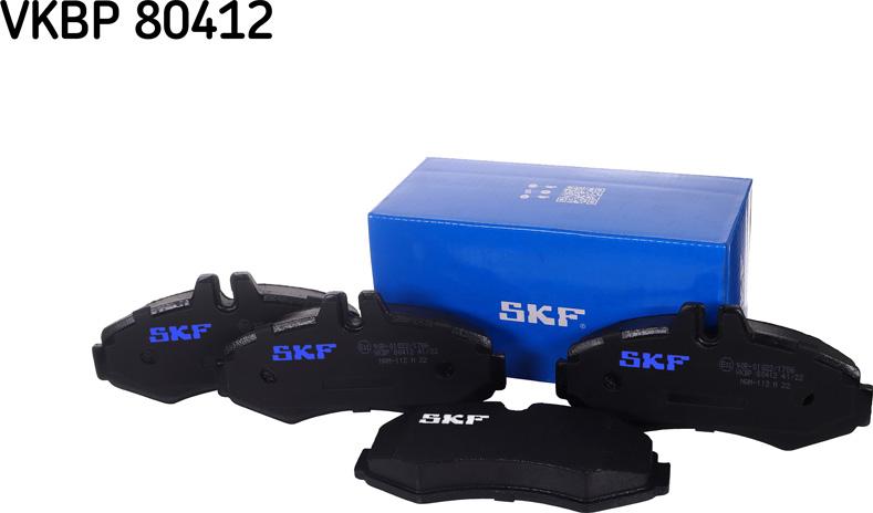 SKF VKBP 80412 - Kit pastiglie freno, Freno a disco autozon.pro