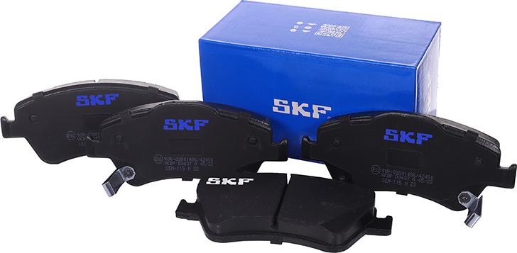 SKF VKBP 80437 A - Kit pastiglie freno, Freno a disco autozon.pro