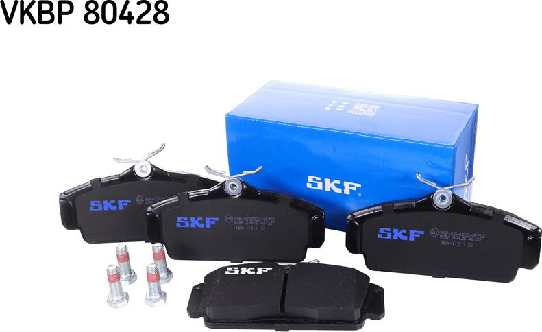 SKF VKBP 80428 - Kit pastiglie freno, Freno a disco autozon.pro