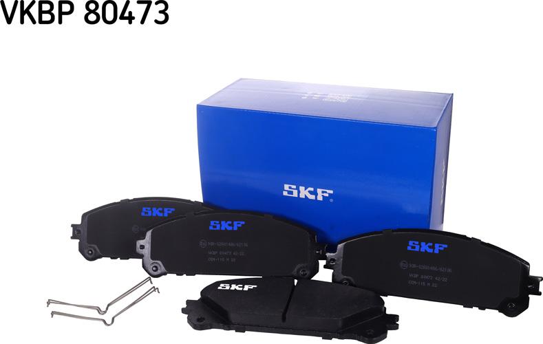 SKF VKBP 80473 - Kit pastiglie freno, Freno a disco autozon.pro