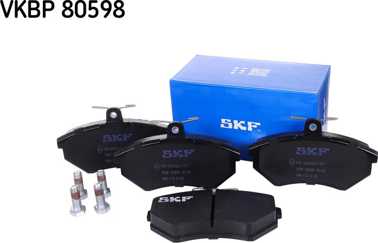 SKF VKBP 80598 - Kit pastiglie freno, Freno a disco autozon.pro