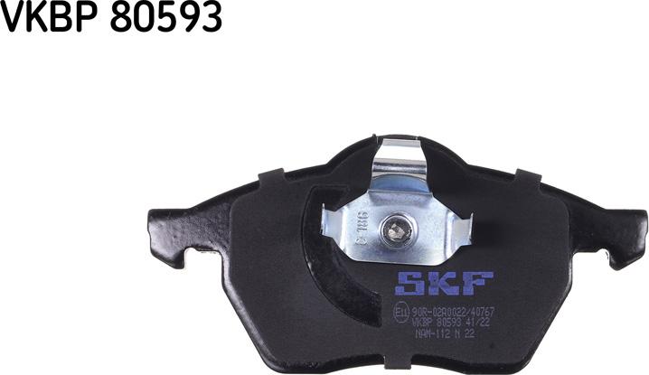 SKF VKBP 80593 - Kit pastiglie freno, Freno a disco autozon.pro