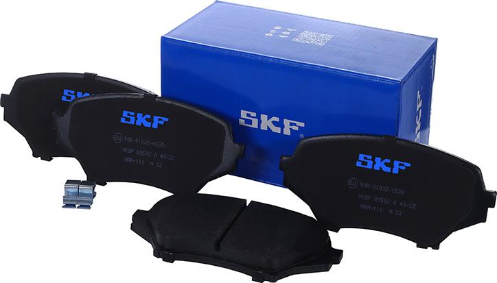 SKF VKBP 80592 A - Kit pastiglie freno, Freno a disco autozon.pro