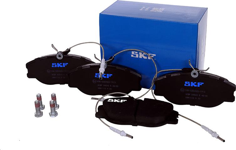 SKF VKBP 80543 E - Kit pastiglie freno, Freno a disco autozon.pro