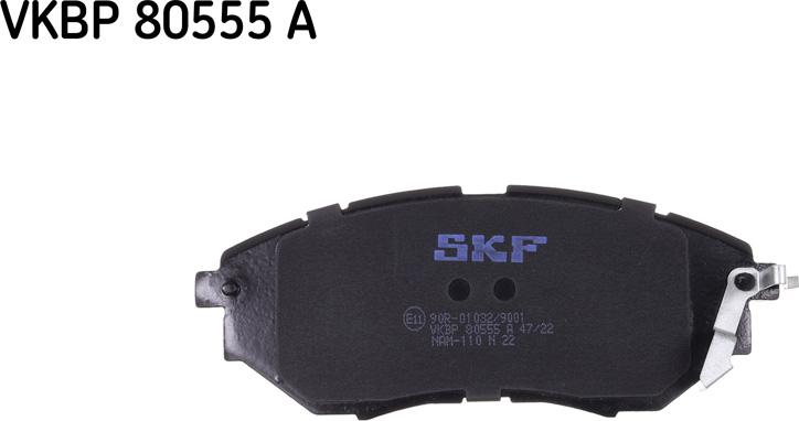 SKF VKBP 80555 A - Kit pastiglie freno, Freno a disco autozon.pro