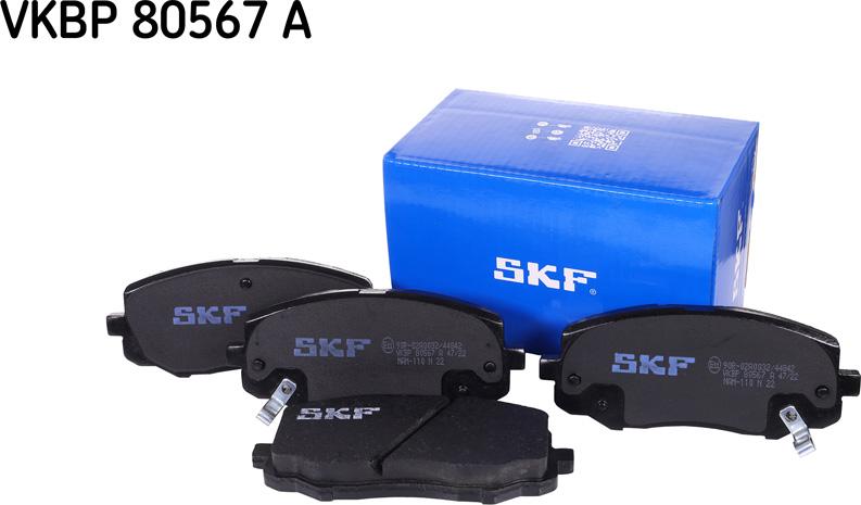 SKF VKBP 80567 A - Kit pastiglie freno, Freno a disco autozon.pro