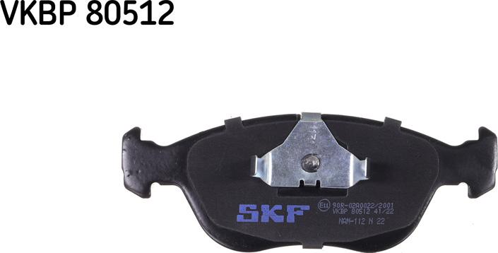 SKF VKBP 80512 - Kit pastiglie freno, Freno a disco autozon.pro