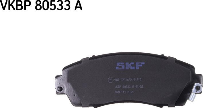 SKF VKBP 80533 A - Kit pastiglie freno, Freno a disco autozon.pro