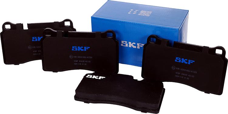 SKF VKBP 80609 - Kit pastiglie freno, Freno a disco autozon.pro