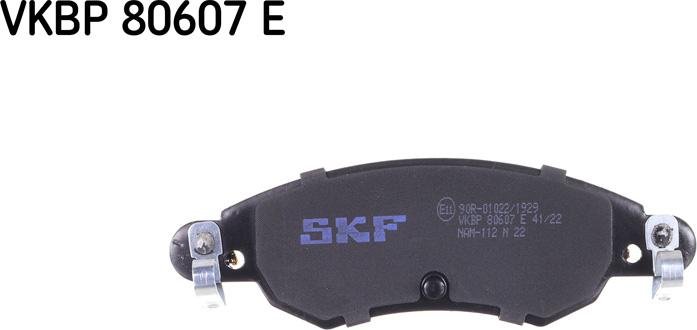 SKF VKBP 80607 E - Kit pastiglie freno, Freno a disco autozon.pro