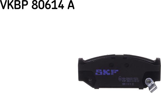 SKF VKBP 80614 A - Kit pastiglie freno, Freno a disco autozon.pro