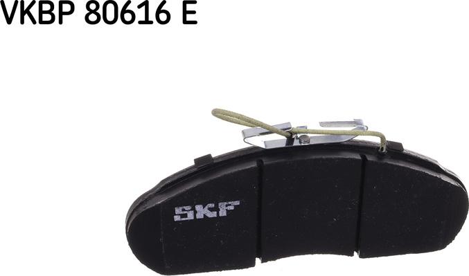 SKF VKBP 80616 E - Kit pastiglie freno, Freno a disco autozon.pro