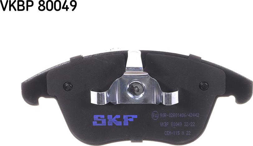 SKF VKBP 80049 - Kit pastiglie freno, Freno a disco autozon.pro