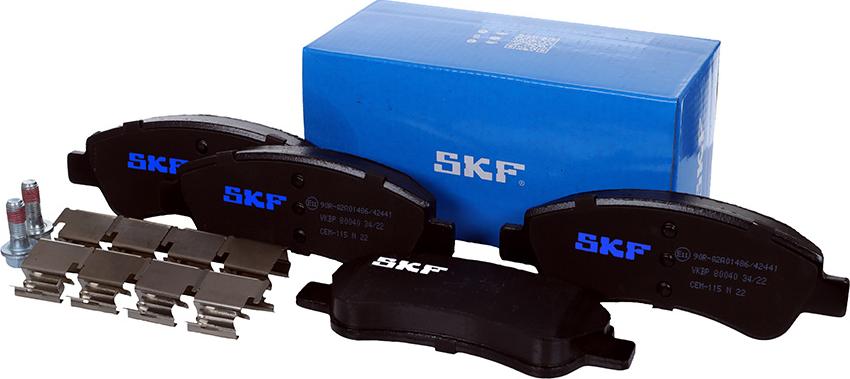 SKF VKBP 80040 - Kit pastiglie freno, Freno a disco autozon.pro