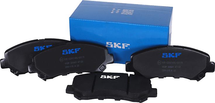 SKF VKBP 80069 - Kit pastiglie freno, Freno a disco autozon.pro