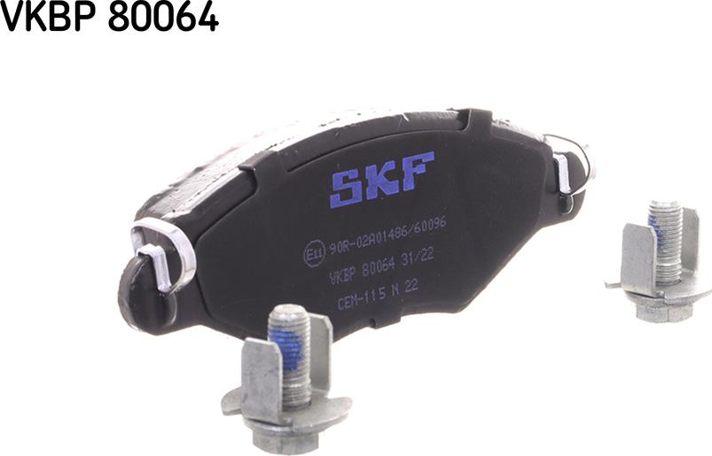 SKF VKBP 80064 - Kit pastiglie freno, Freno a disco autozon.pro