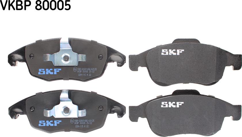 SKF VKBP 80005 - Kit pastiglie freno, Freno a disco autozon.pro