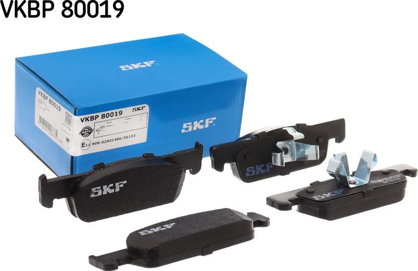 SKF VKBP 80019 - Kit pastiglie freno, Freno a disco autozon.pro