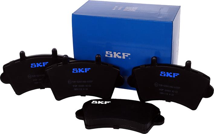 SKF VKBP 80084 - Kit pastiglie freno, Freno a disco autozon.pro