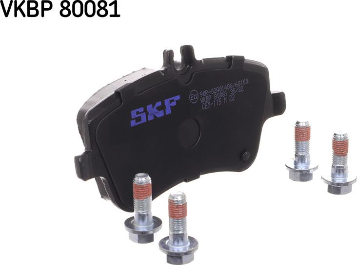 SKF VKBP 80081 - Kit pastiglie freno, Freno a disco autozon.pro