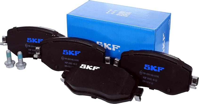 SKF VKBP 80083 - Kit pastiglie freno, Freno a disco autozon.pro