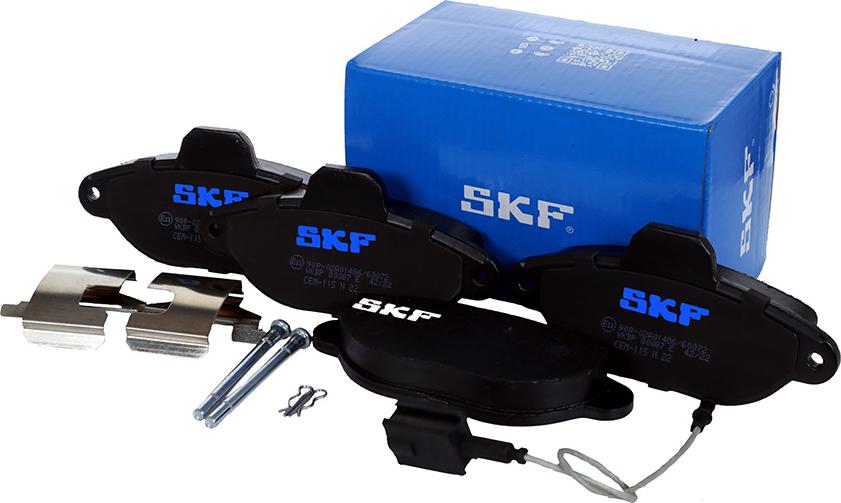 SKF VKBP 80087 E - Kit pastiglie freno, Freno a disco autozon.pro