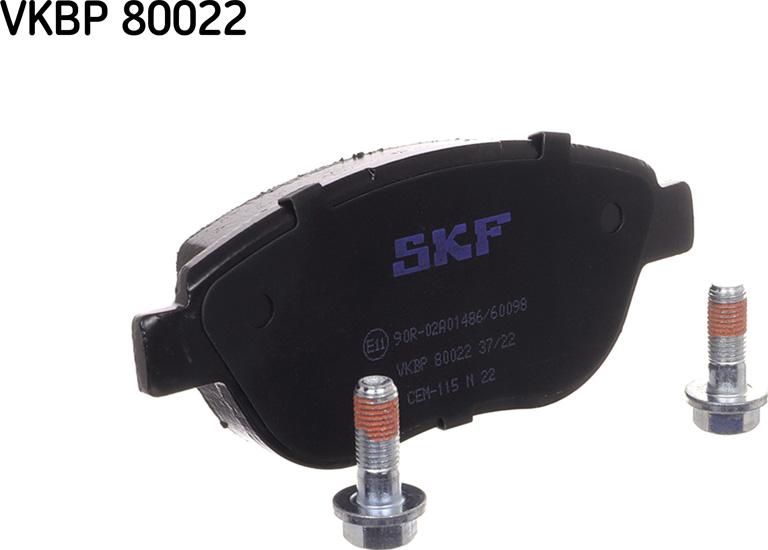 SKF VKBP 80022 - Kit pastiglie freno, Freno a disco autozon.pro