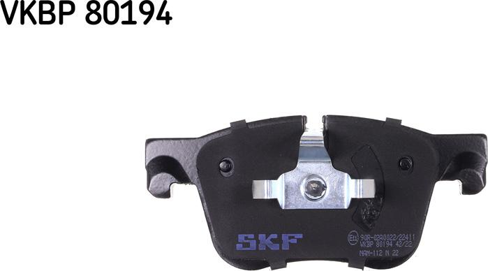 SKF VKBP 80194 - Kit pastiglie freno, Freno a disco autozon.pro